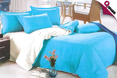 For QR199 Get Cozy with a Two-Tone 6-Piece Bedding Set - Choose from 10 Classic Colors! (QR399 Value)